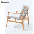 Cadeira de lazer de madeira maciça de mobília de varanda